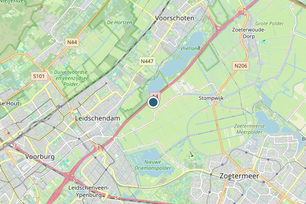 Politie-melding op Wassenaar op 13 mei, kaart-overzicht