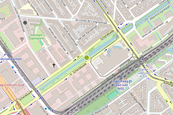 Ambulance-melding op Wilhelmina van Pruisenweg, Den Haag op 23 juli, kaart-overzicht