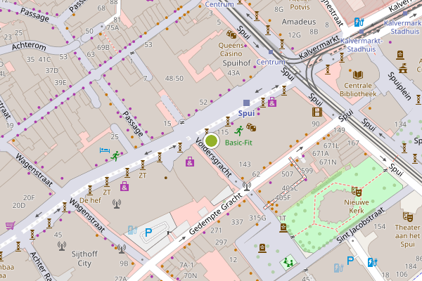 Ambulance-melding op Grote Marktstraat, Den Haag op 23 juli, kaart-overzicht