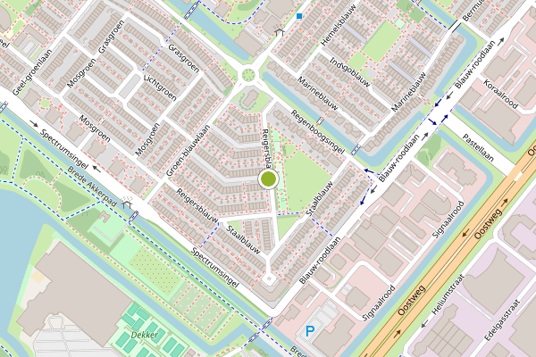 Ambulance-melding op Reigersblauw, Zoetermeer op 23 juli, kaart-overzicht