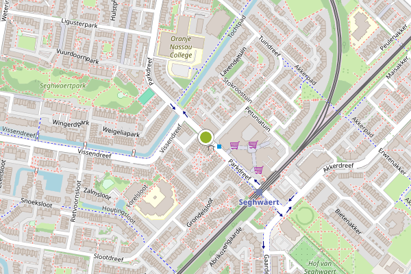 Ambulance-melding op Parkdreef, Zoetermeer op 13 mei, kaart-overzicht
