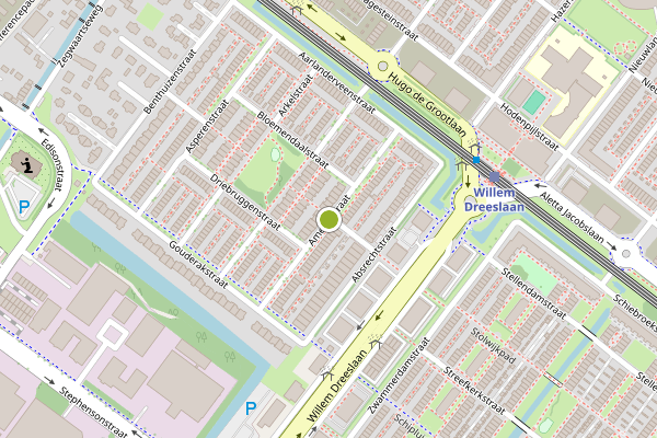 Ambulance-melding op Ameidestraat, Zoetermeer op 13 mei, kaart-overzicht