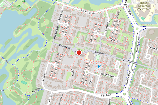 Brandweer-melding op Tijberg, Zoetermeer op 13 mei, kaart-overzicht
