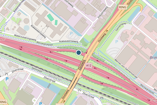 Politie-melding op Oostweg, Zoetermeer op 23 juli, kaart-overzicht