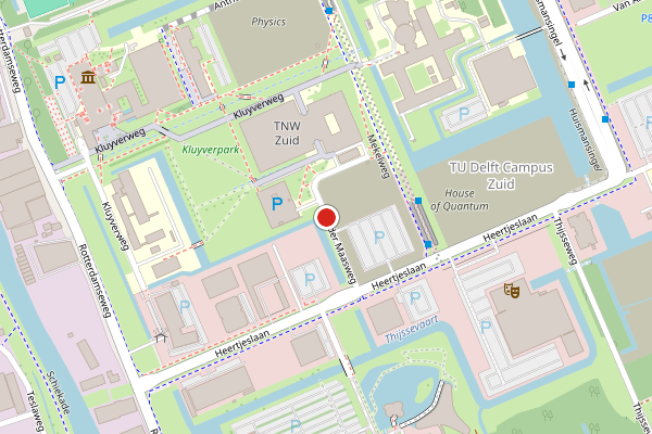 Brandweer-melding op Van der Maasweg, Delft op 13 mei, kaart-overzicht
