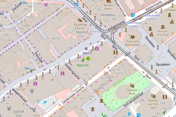 Ambulance-melding op Grote Marktstraat, Den Haag op 23 juli, kaart-overzicht