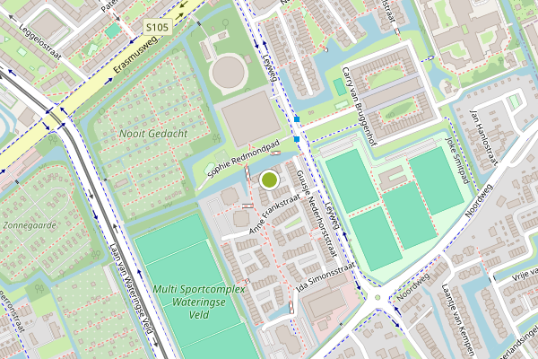Ambulance-melding op Kartinihof, Den Haag op 23 juli, kaart-overzicht