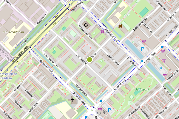 Ambulance-melding op Het Oord, Den Haag op 24 juli, kaart-overzicht