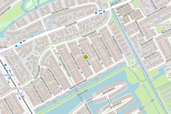 Ambulance-melding op Singravenstraat, Den Haag op 13 mei, kaart-overzicht