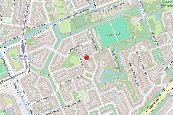 Brandweer-melding op A. Kortekaasplantsoen, Den Haag op 13 mei, kaart-overzicht