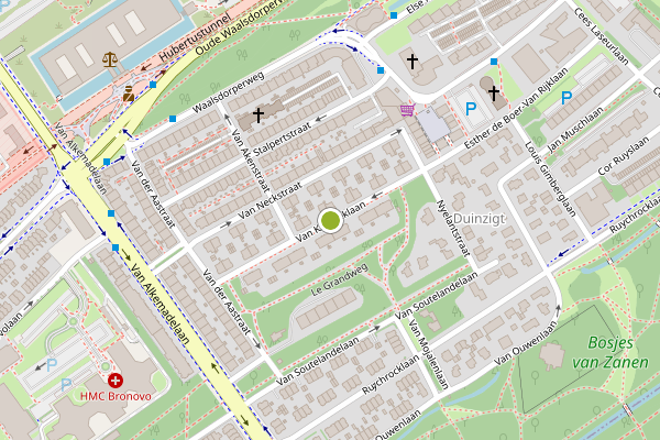 Ambulance-melding op Van Kijfhoeklaan, Den Haag op 13 mei, kaart-overzicht