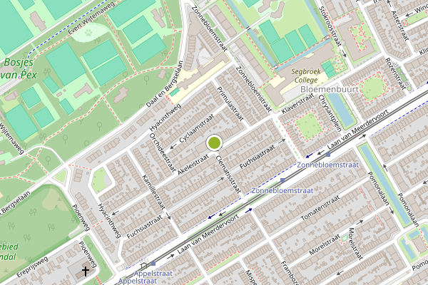 Ambulance-melding op Akeleistraat, Den Haag op 13 mei, kaart-overzicht