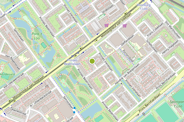 Ambulance-melding op Dormaellaan, Voorburg op 24 juli, kaart-overzicht