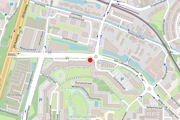 Brandweer-melding op Van Leeuwenhoeklaan, Zoetermeer op 24 juli, kaart-overzicht