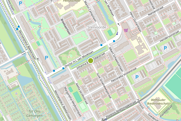 Ambulance-melding op Johanna Westerdijkstraat, Rijswijk op 24 juli, kaart-overzicht
