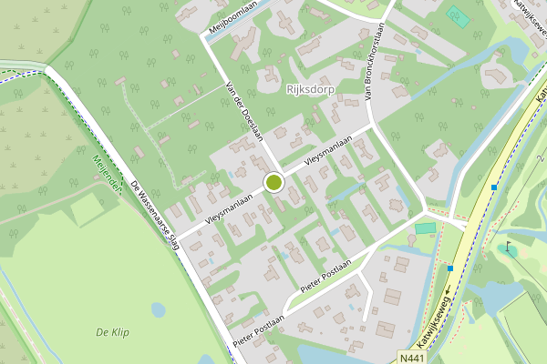 Ambulance-melding op Vleysmanlaan, Wassenaar op 24 juli, kaart-overzicht