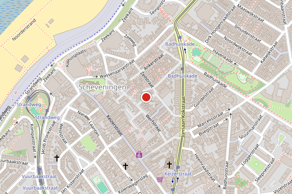 Brandweer-melding op Korendijkstraat, Den Haag op 24 juli, kaart-overzicht