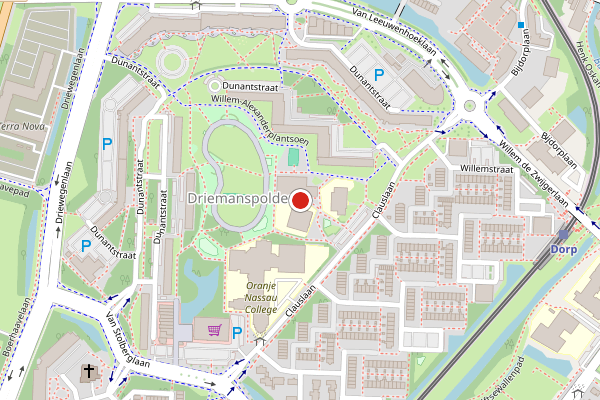 Brandweer-melding op Willem-Alexanderplantsoen, Zoetermeer op 24 juli, kaart-overzicht