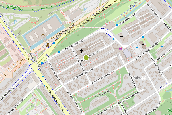Ambulance-melding op Stalpertstraat, Den Haag op 24 juli, kaart-overzicht