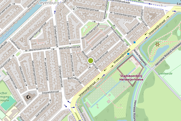 Ambulance-melding op Woudenbergstraat, Den Haag op 24 juli, kaart-overzicht
