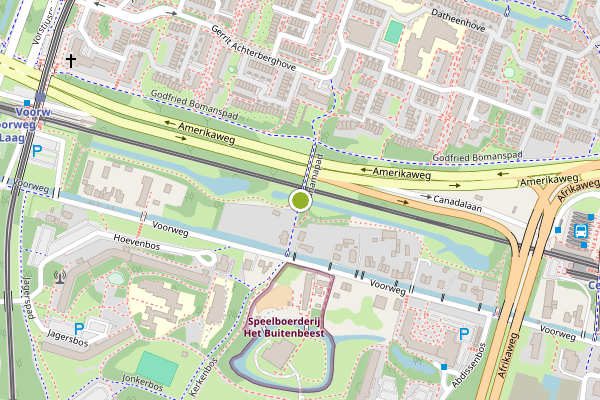 Ambulance-melding op Panamapad, Zoetermeer op 24 juli, kaart-overzicht