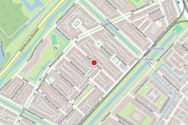 Brandweer-melding op Glansvogellaan, Den Haag op 24 juli, kaart-overzicht