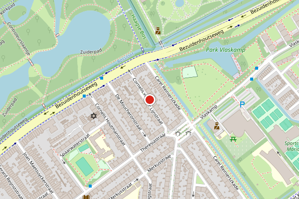 Brandweer-melding op Cornelis van der Lijnstraat, Den Haag op 24 juli, kaart-overzicht