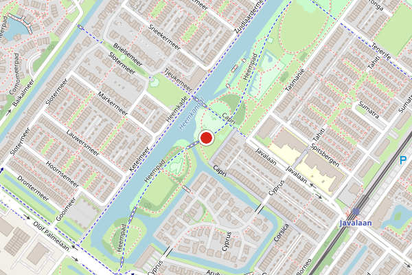 Brandweer-melding op Heempad, Zoetermeer op 24 juli, kaart-overzicht
