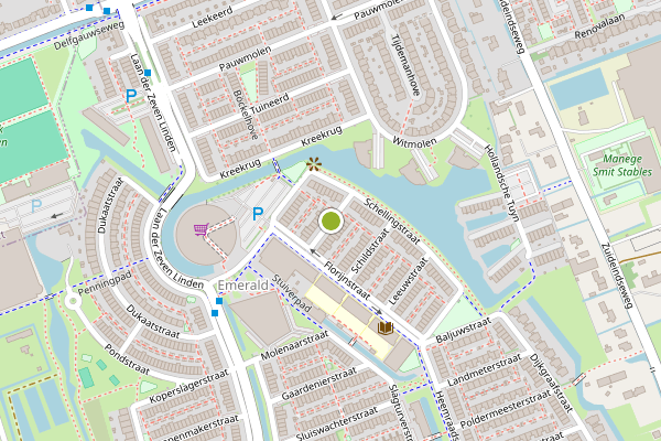 Ambulance-melding op Botdragerstraat, Delfgauw op 24 juli, kaart-overzicht