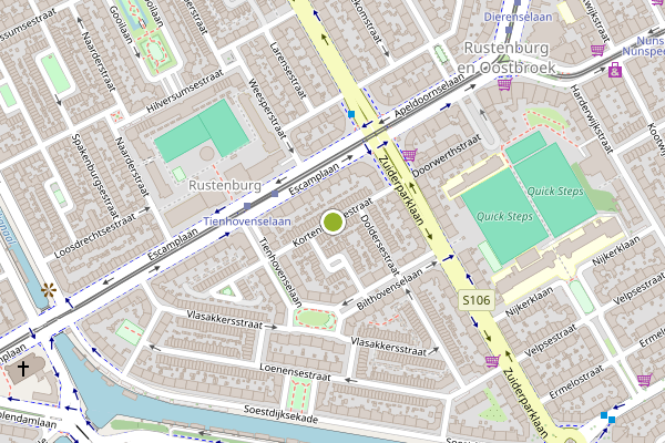 Ambulance-melding op Kortenhoefsestraat, Den Haag op 24 juli, kaart-overzicht