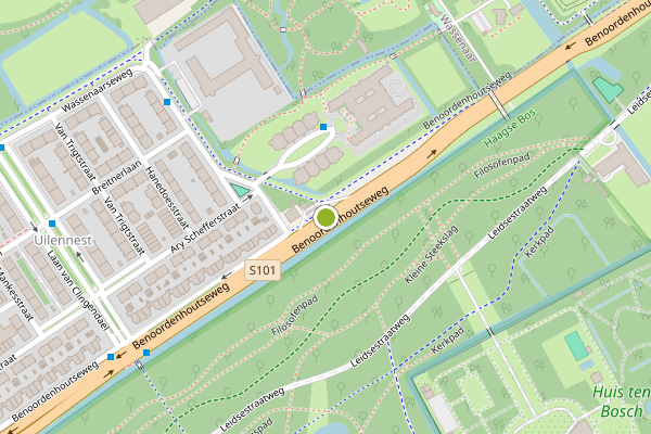 Ambulance-melding op Benoordenhoutseweg, Den Haag op 24 juli, kaart-overzicht