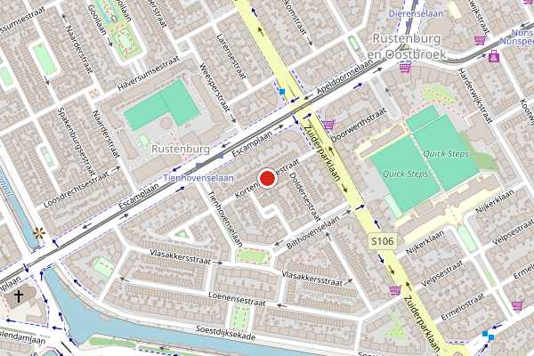 Brandweer-melding op Kortenhoefsestraat, Den Haag op 24 juli, kaart-overzicht