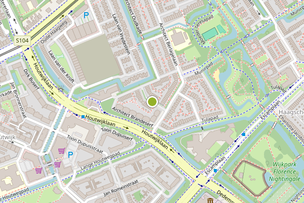 Ambulance-melding op Architect van Lieflandstraat, Den Haag op 24 juli, kaart-overzicht