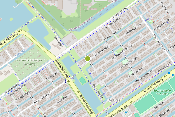 Ambulance-melding op Fluitenkruid, Den Haag op 24 juli, kaart-overzicht
