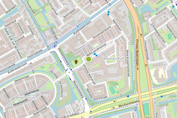 Ambulance-melding op Aletta Jacobsstraat, Delft op 13 mei, kaart-overzicht