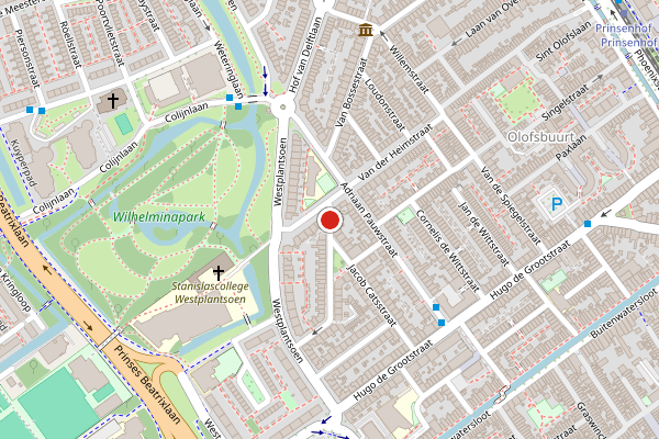 Brandweer-melding op Caspar Fagelstraat, Delft op 13 mei, kaart-overzicht