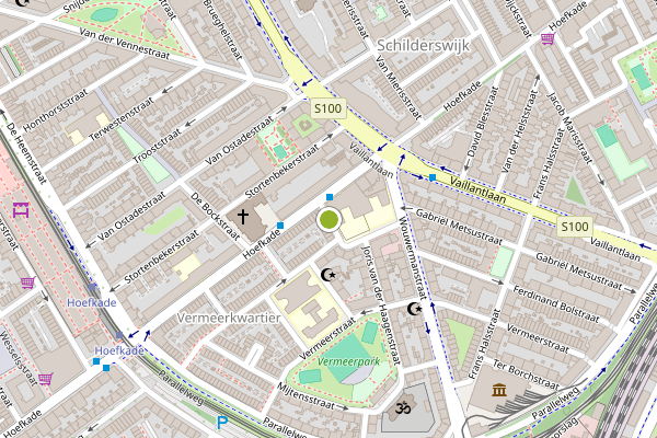 Ambulance-melding op Saenredamstraat, Den Haag op 24 juli, kaart-overzicht