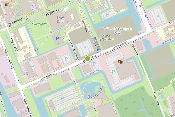 Ambulance-melding op Heertjeslaan, Delft op 24 juli, kaart-overzicht