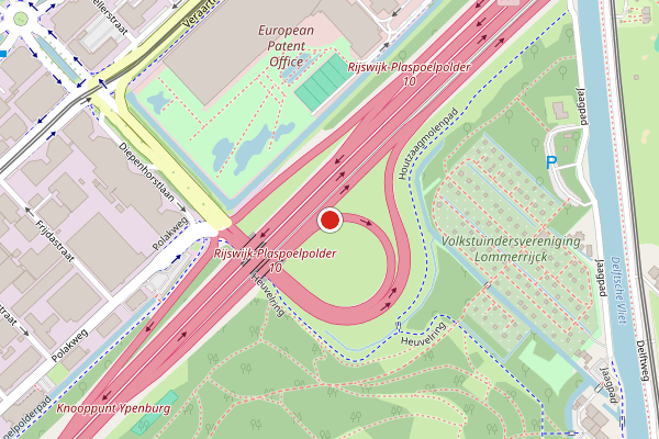 Brandweer-melding op Kntr.Plaspoelpolder 10, Rijswijk op 25 juli, kaart-overzicht