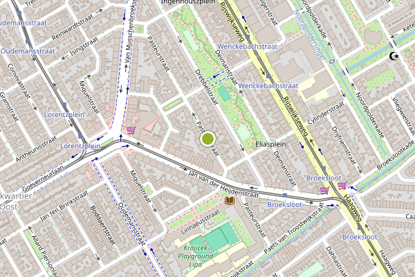 Ambulance-melding op Pasteurstraat, Den Haag op 25 juli, kaart-overzicht
