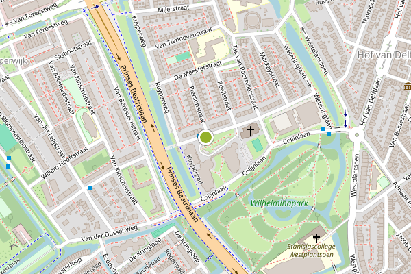 Ambulance-melding op Cort van der Lindenstraat, Delft op 25 juli, kaart-overzicht