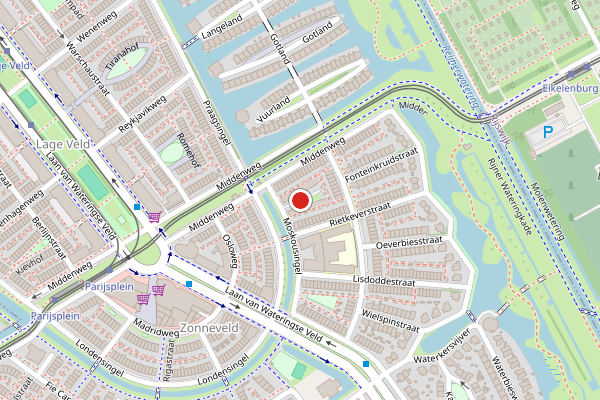Brandweer-melding op Sterrenkrooshof, Den Haag op 25 juli, kaart-overzicht