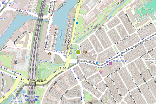 Ambulance-melding op Ferrandweg, Den Haag op 25 juli, kaart-overzicht