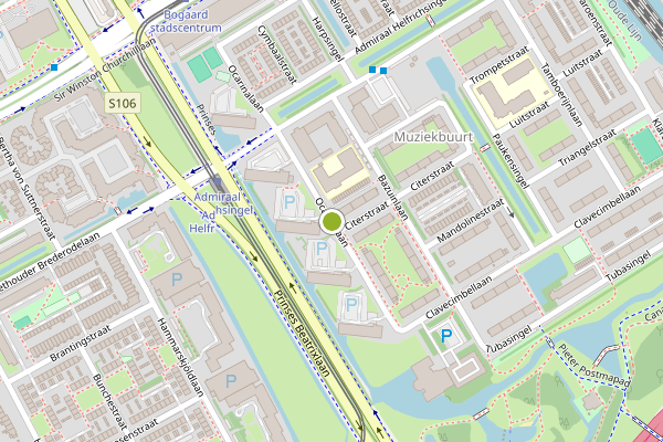 Ambulance-melding op Ocarinalaan, Rijswijk op 16 mei, kaart-overzicht