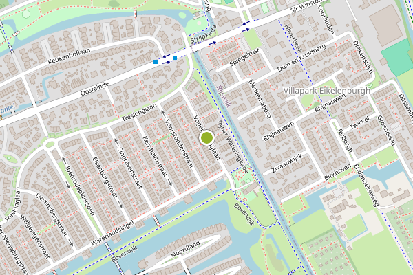 Ambulance-melding op Vogelenzanglaan, Den Haag op 25 juli, kaart-overzicht