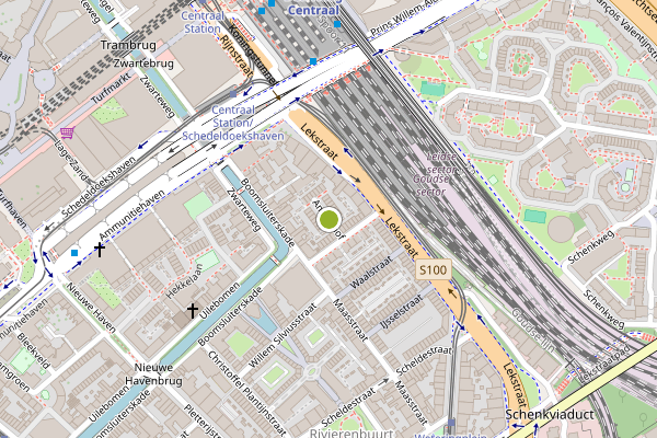 Ambulance-melding op Amstelhof, Den Haag op 25 juli, kaart-overzicht