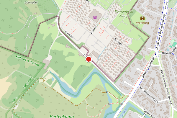 Brandweer-melding op Duinrell, Wassenaar op 16 mei, kaart-overzicht