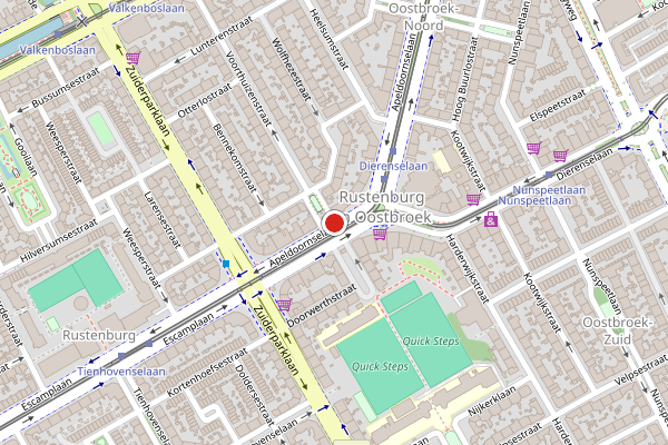 Brandweer-melding op Voorthuizenstraat, Den Haag op 25 juli, kaart-overzicht