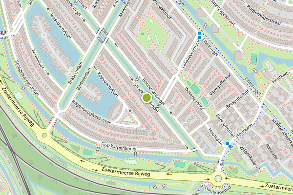 Ambulance-melding op Snoekbaarssingel, Den Haag op 25 juli, kaart-overzicht