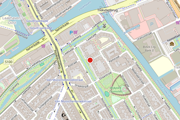 Brandweer-melding op Noordpolderkade, Den Haag op 25 juli, kaart-overzicht